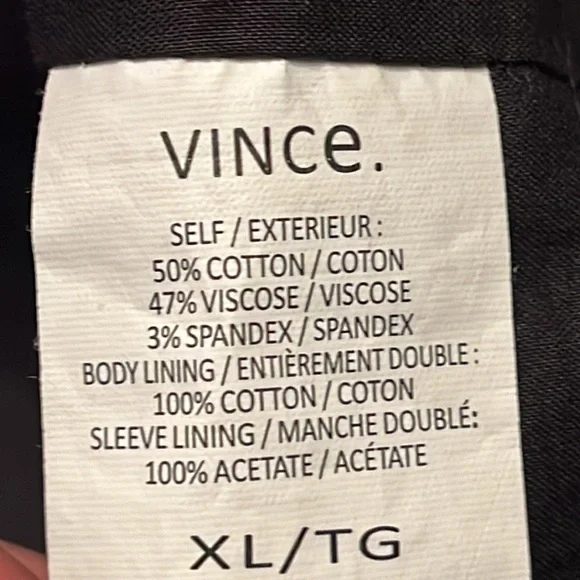 Vince Snap Front Blazer Jacket Knit Fabric - Picture 6 of 8